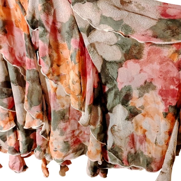 Christopher & Banks Floral Sleeveless Dress with Ruffle Hem - Picture 5 of 11